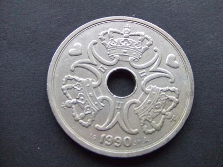 Deense kroon munteenheid Denemarken 1990, 5 kroon munt (2)
